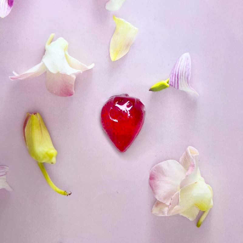 1 Perle de bain coeur ♥️ parfum fraise