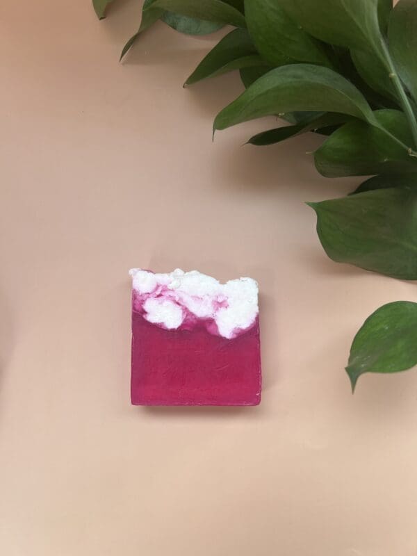 Tranche de savon solide & crémeux | Cassis et fruits rouges