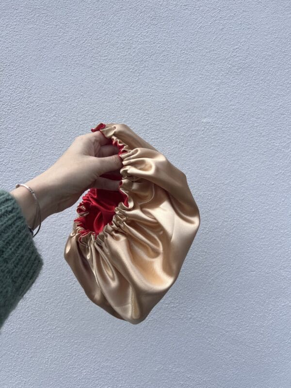 Bonnet de soin cheveux 2 couleurs | DORÉ ET ROUGE